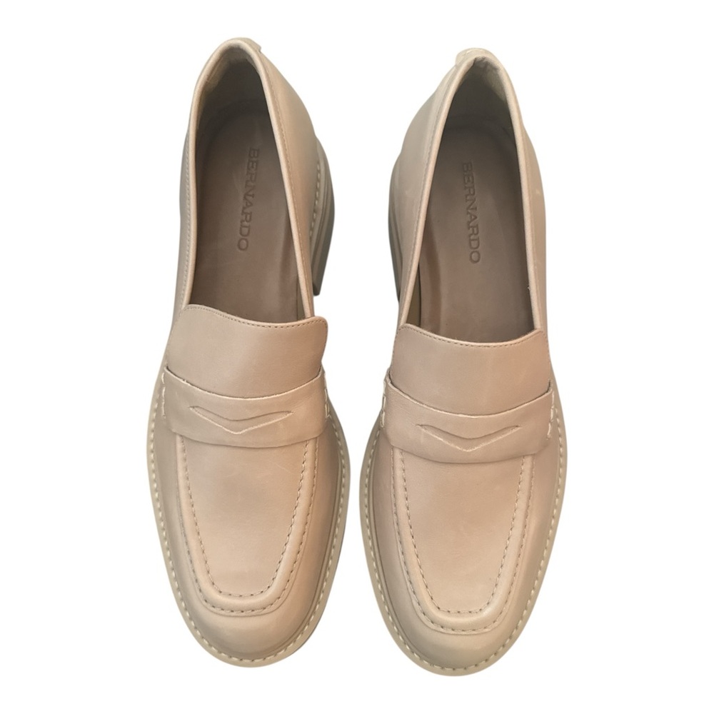 Bernardo Chandler Women’s Platform Penny Loafers‎ NWOT Casual Dress Shoes 9.5